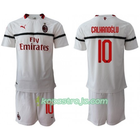 Billiga Fotbollströjor AC Milan Calhanoglu 10 Barn Borta tröja 2018/19 Kortärmad